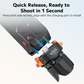 VRIG TP-42 Auto-Open Magnetic Mini Tripod for Insta360 Luna Ultra with Charging