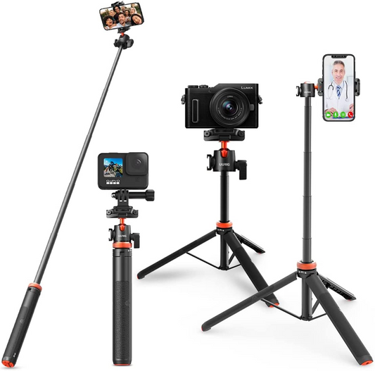 UURIG TP-02  52" 130CM Extendable camera Tripod with 1/4