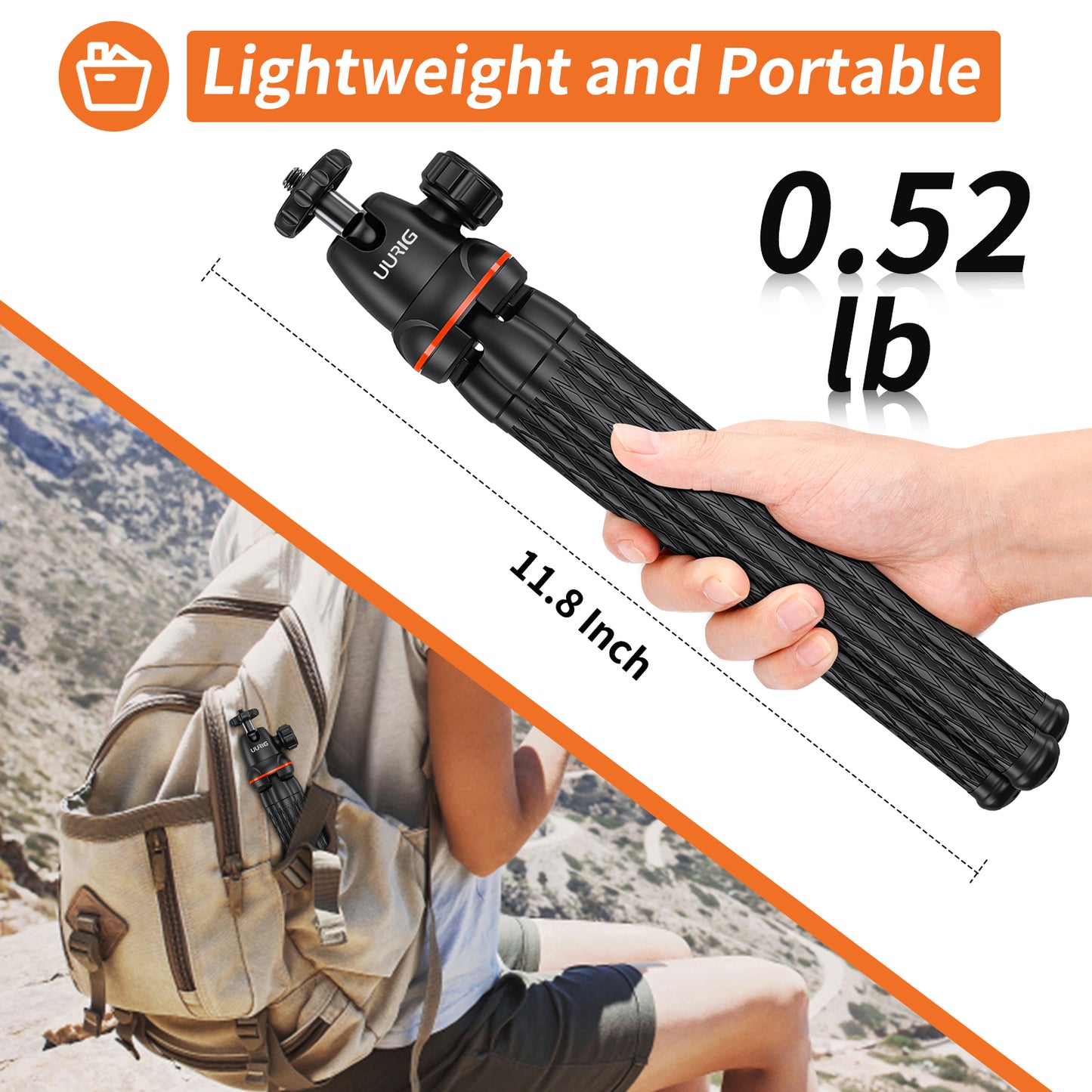 UURIG TP-07 Octopus Tripod with 360 phone mount