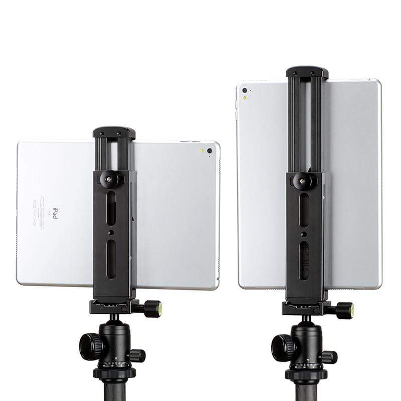 JUBORUI Adaptateur de support iPad pour trépied, tablette avec rotule pivotante 1/4 pour lampe annulaire, adaptateur de trépied de tablette avec 2 supports pour iPad 4,7-12,9 tablettes et téléphones JUBORUI Adaptateur de support iPad pour trépied, tablette avec rotule pivotante 1/4 pour lampe annulaire, adaptateur de trépied de tablette avec 2 supports pour iPad 4,7-12,9 tablettes et téléphones